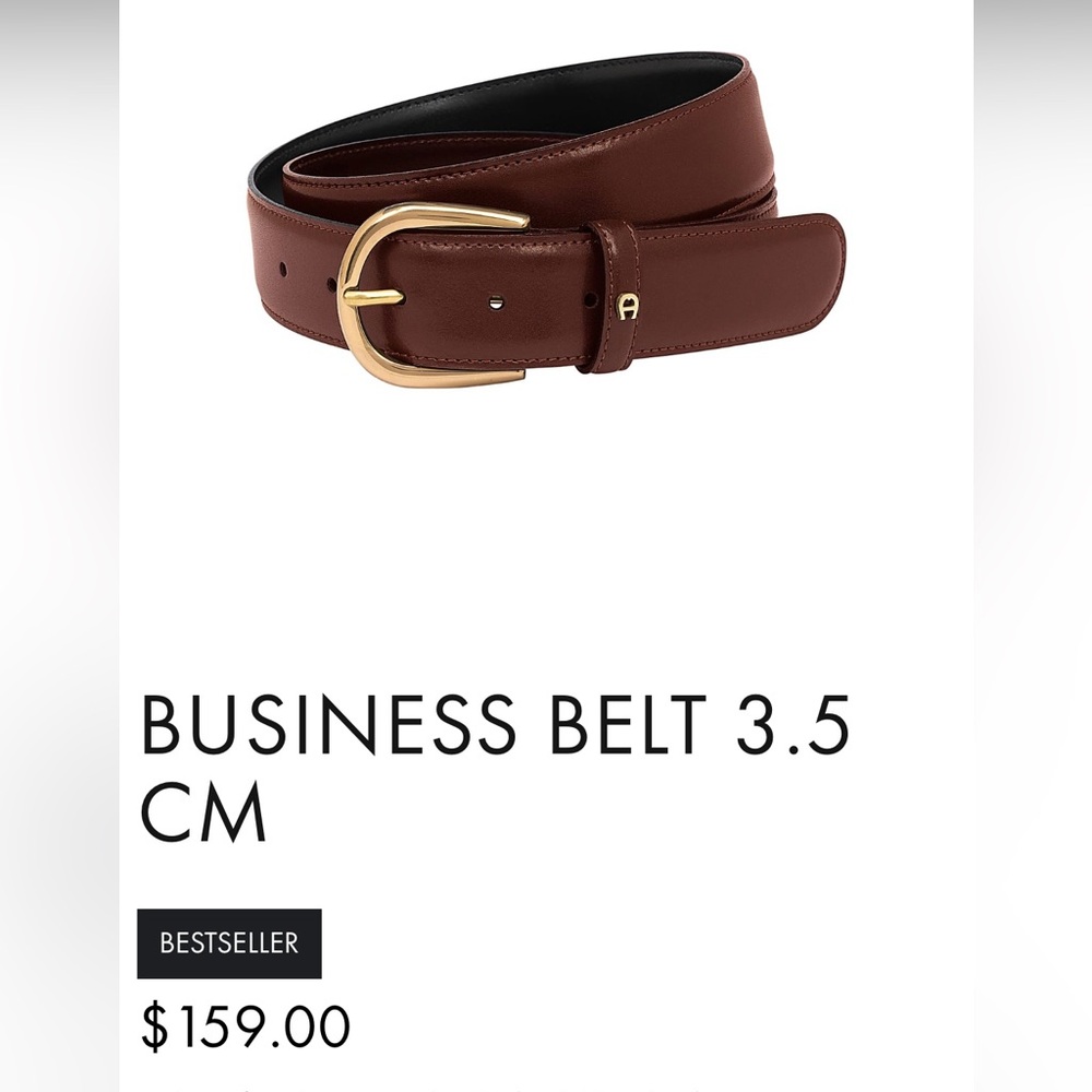 Etienne Aigner Leather Belt